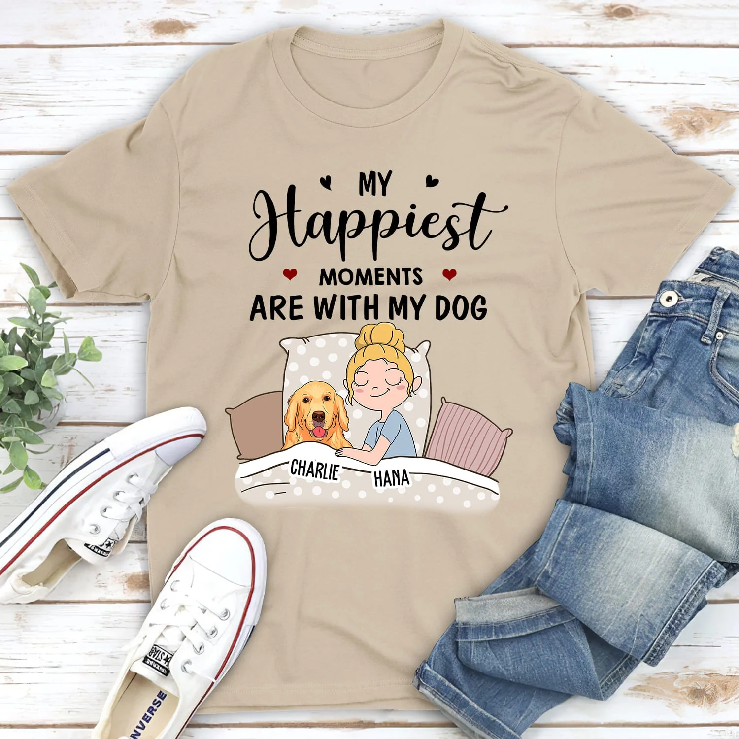 Happiest Moments - Personalized Custom Unisex T-shirt - Image 2