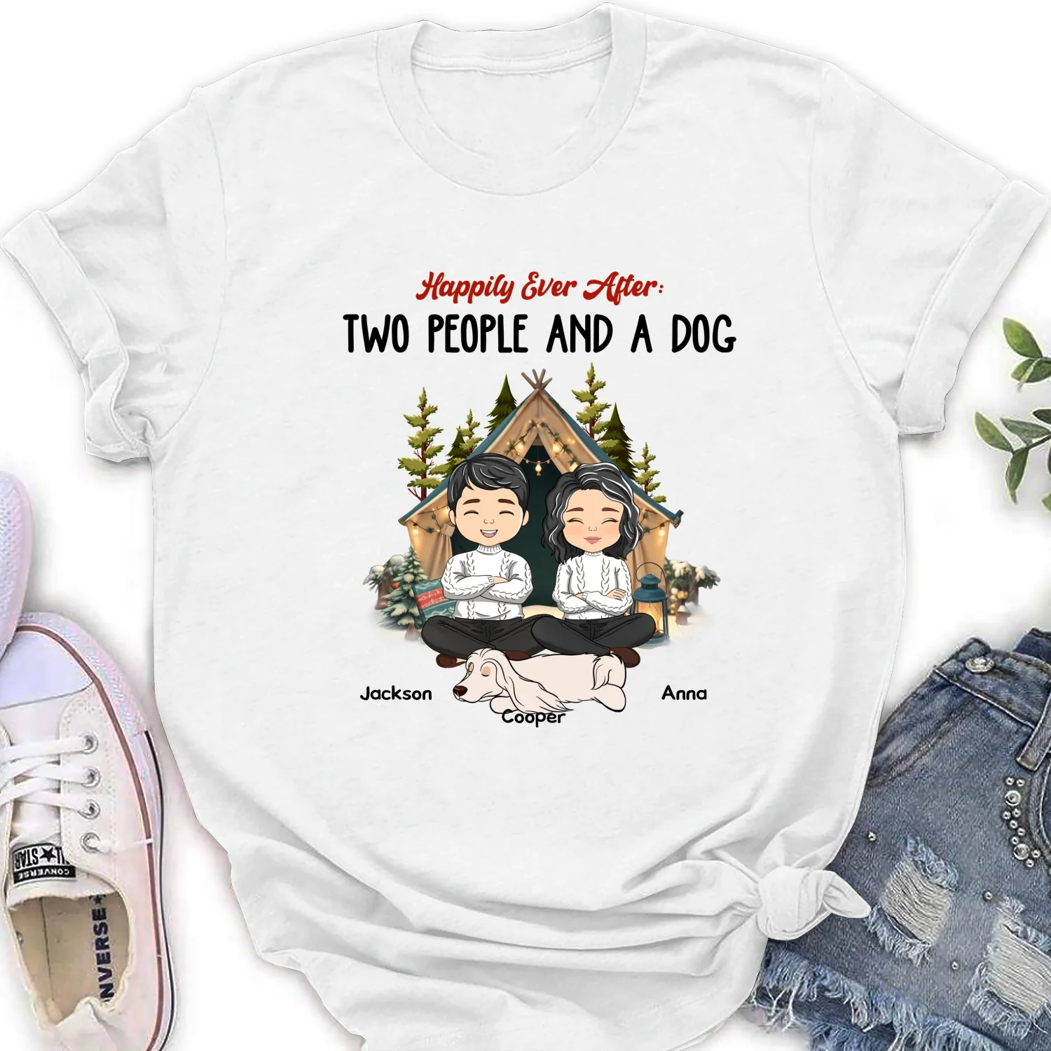 Happily Ever After - Personalized Custom Women's T-shirt - Image 6