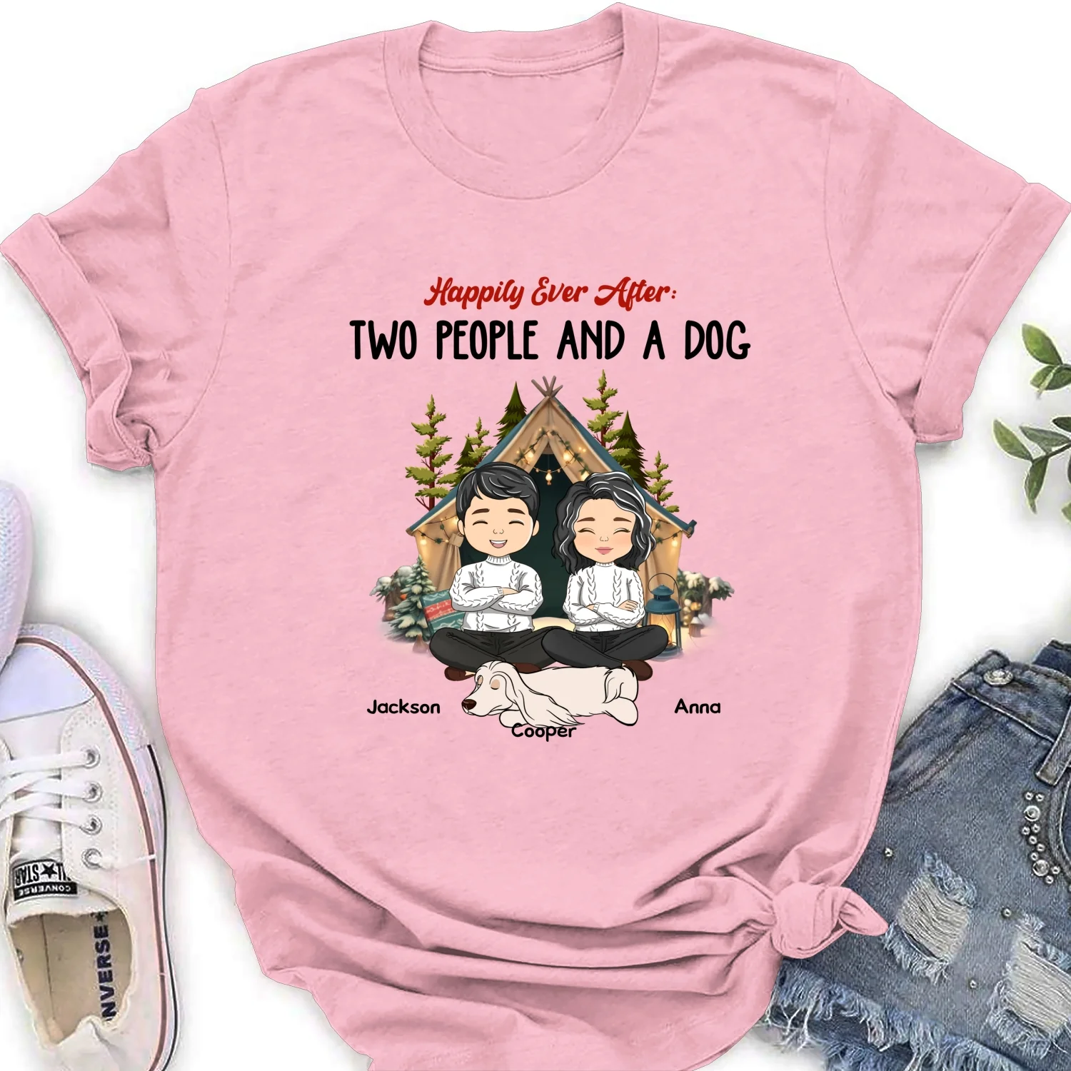 Happily Ever After - Personalized Custom Women's T-shirt - Image 8