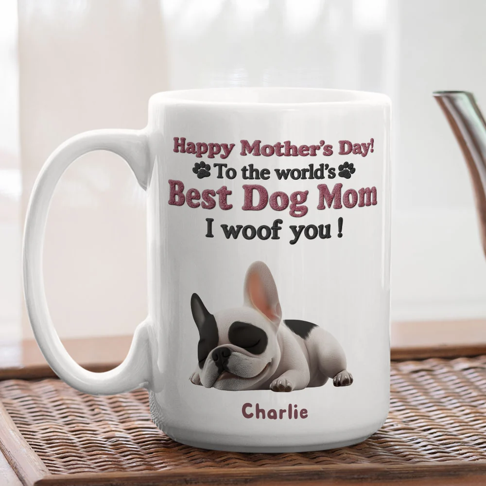 Happy To Be Dog Parents - Personalized Custom Coffee Mug - Image 5