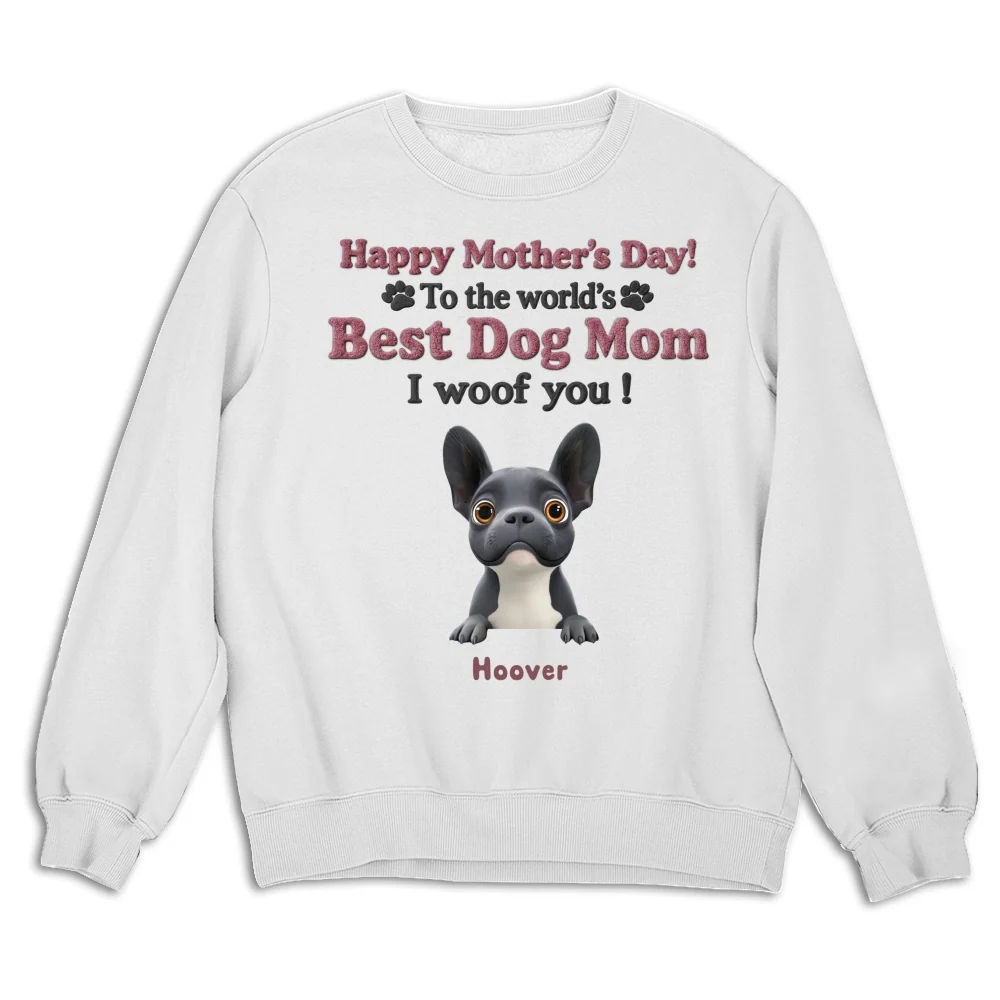 Happy To Be Dog Parents Ver Peeking Dog - Personalized Custom Shirt - Image 10