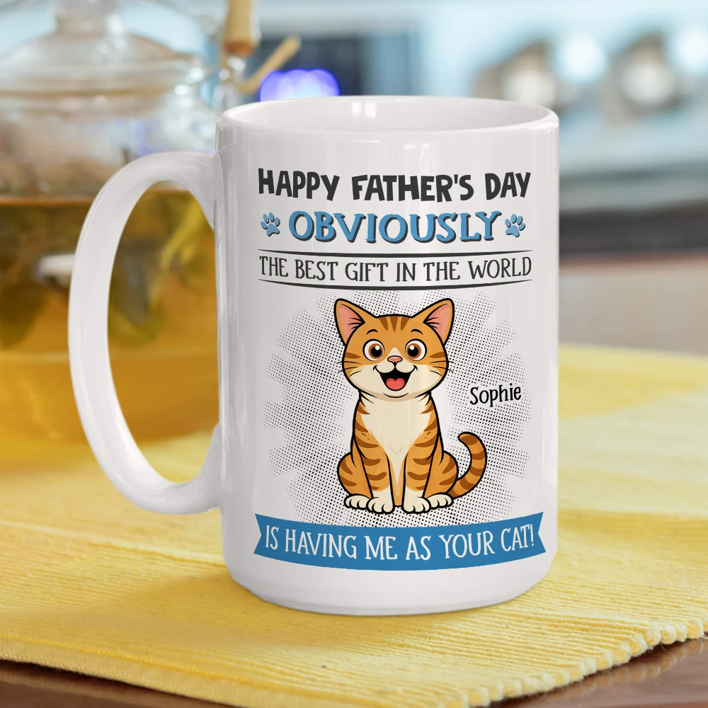 Having Us Is Already Your Gift - Personalized Custom Coffee Mug - Image 5