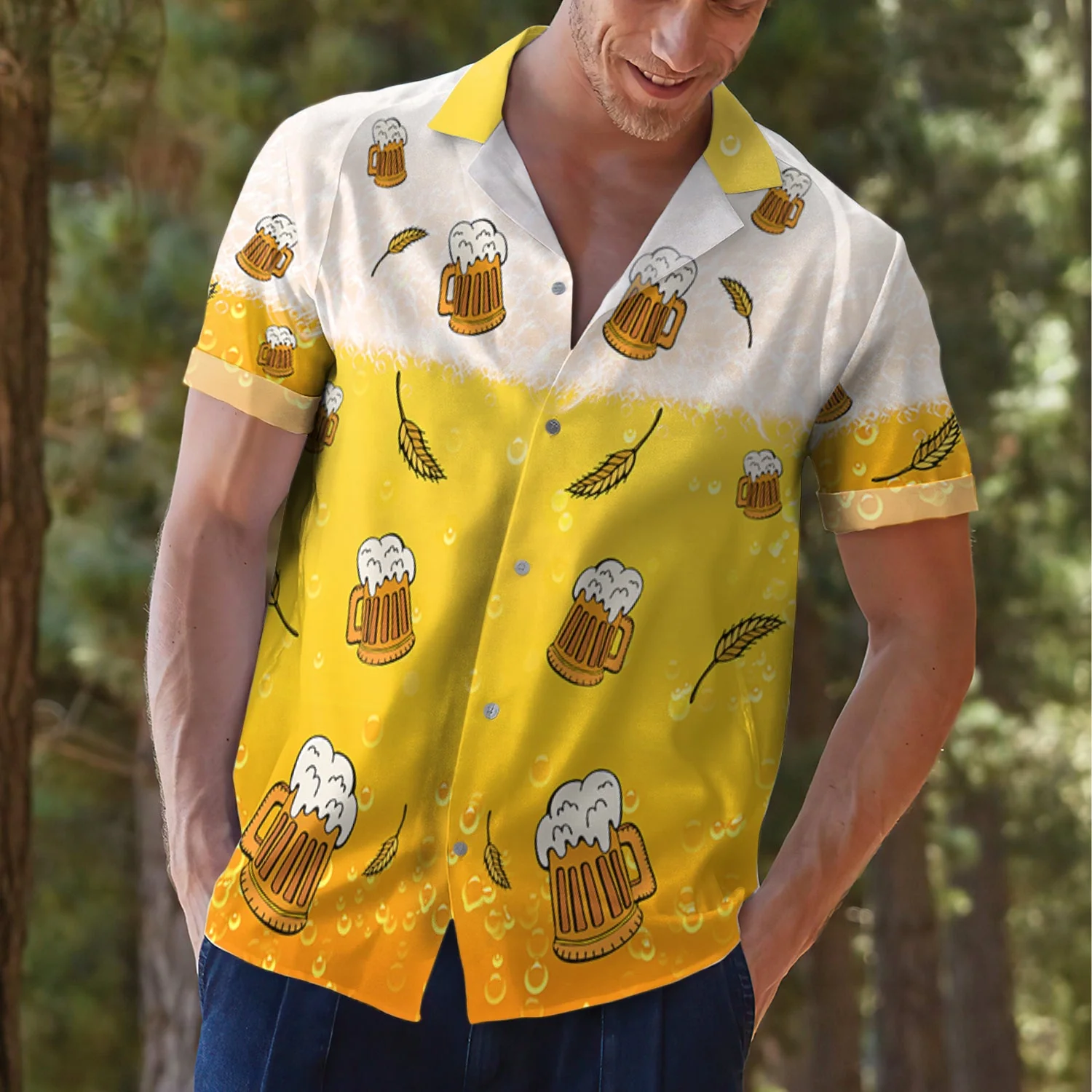 He Also Needs Dogs - Personalized Custom Hawaiian Shirt - Image 3