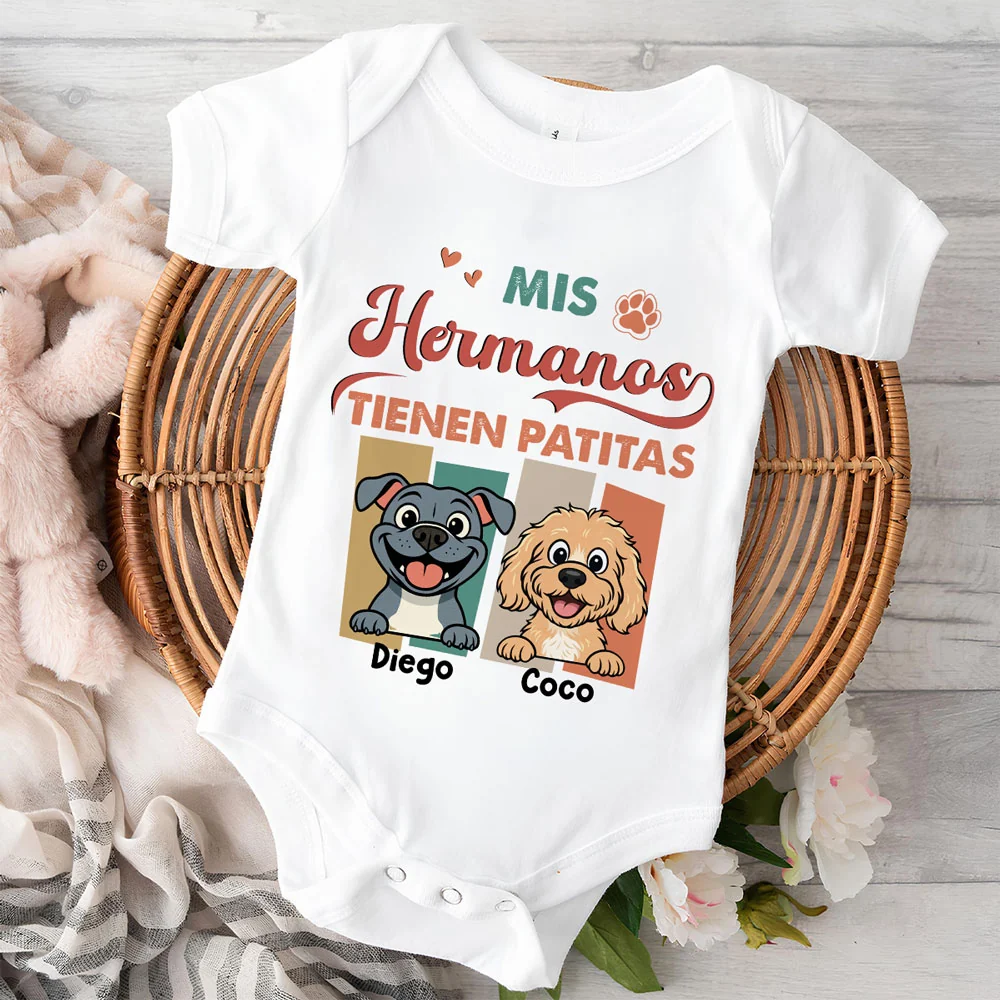 Hermanos Con Patas - Body De Bebé Personalizado - Image 2