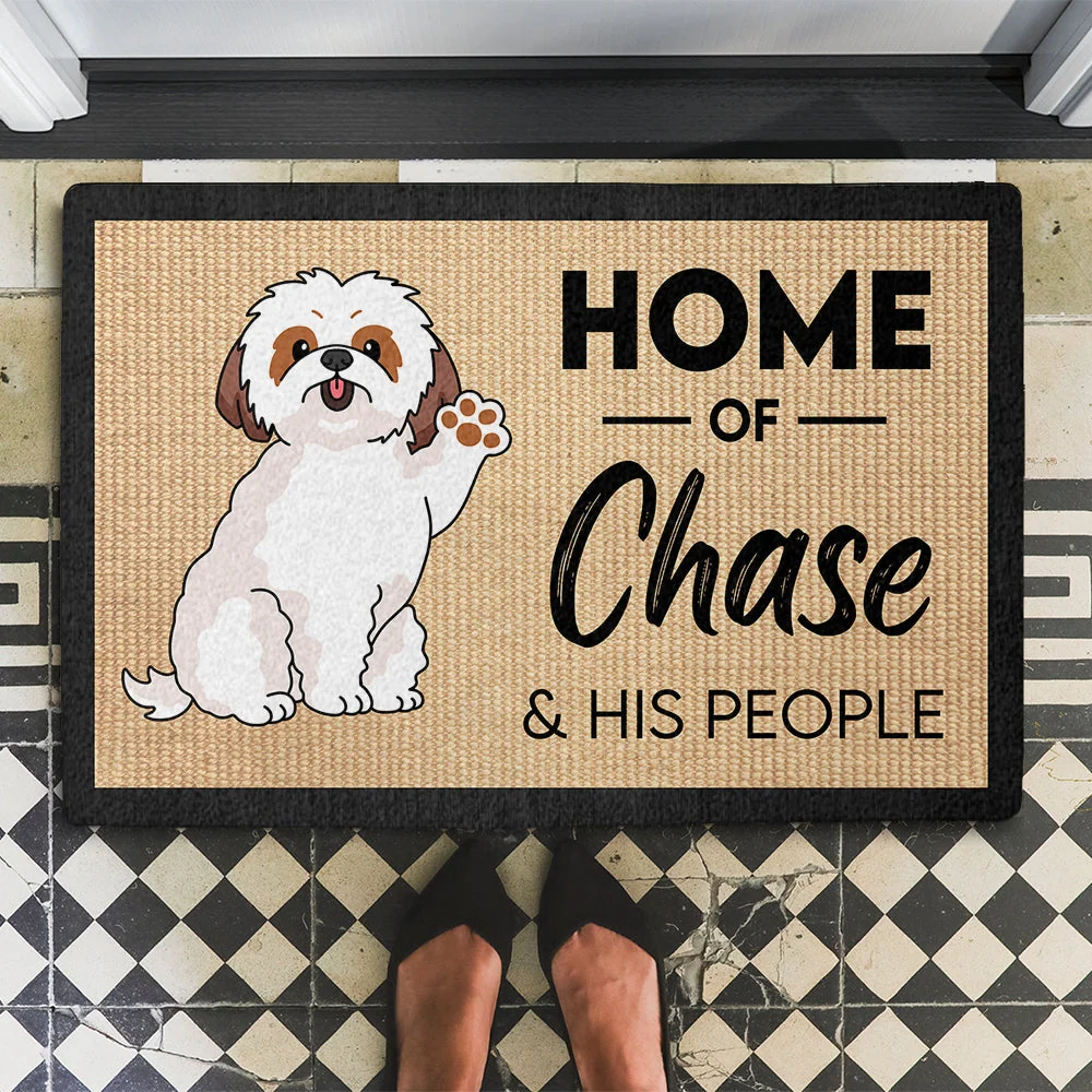 Home Of Dog - Personalized Custom Doormat - Image 2