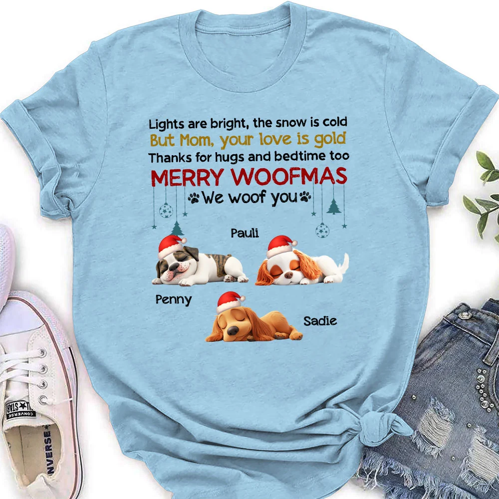 Hugs And You Is All I Need - Personalized Custom Women's T-shirt - Image 3