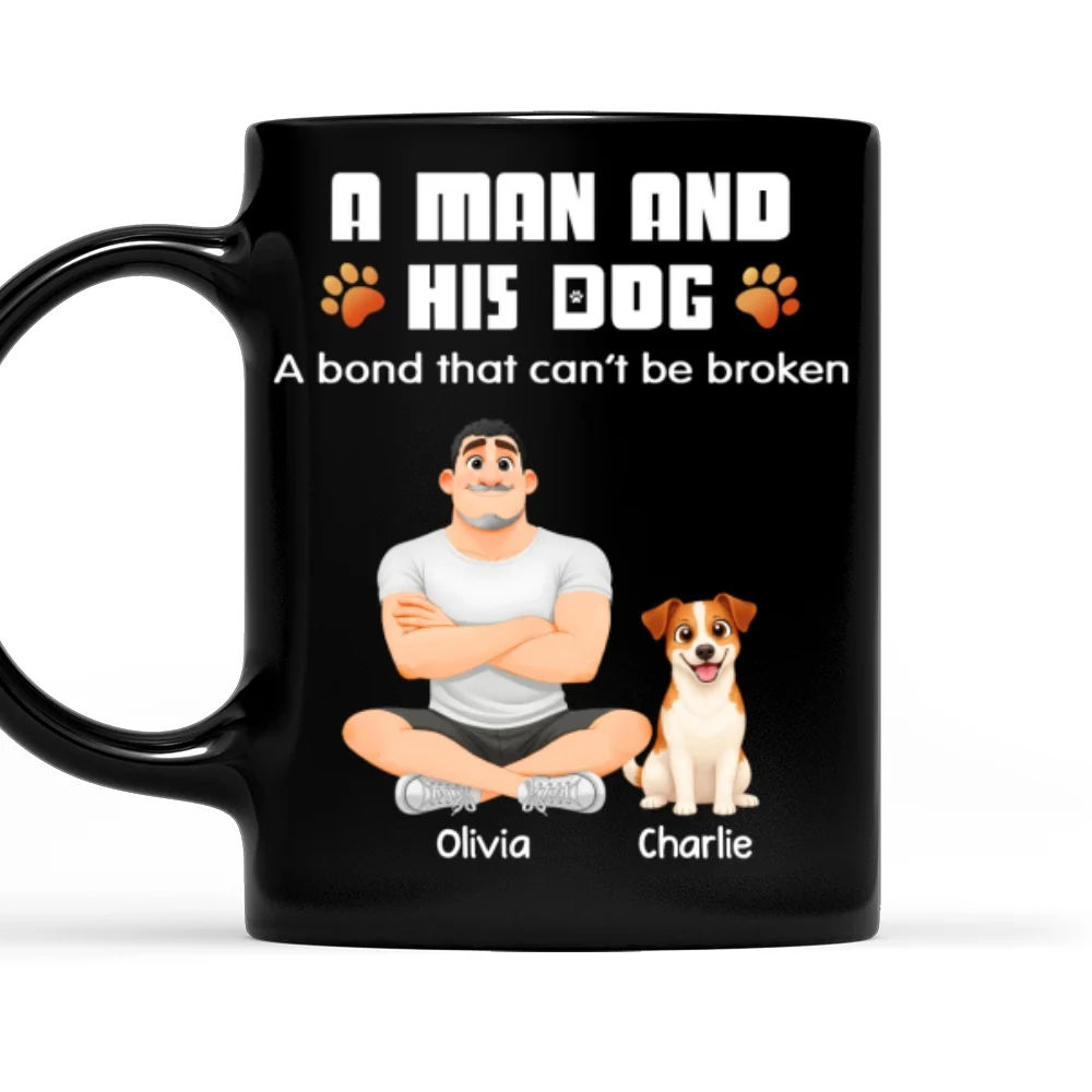 Human And Their Dog Storybook - Personalized Custom Coffee Mug - Image 8
