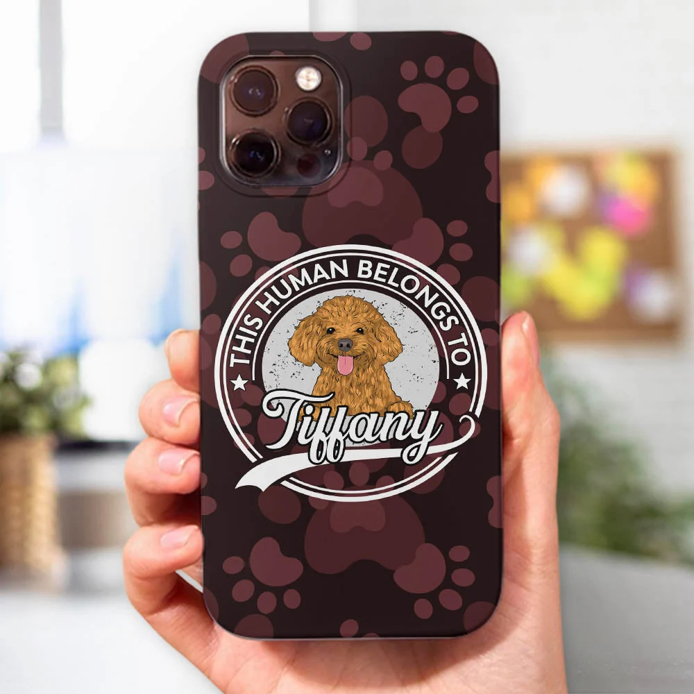 Human Belong To Dog 2 - Personalized Custom Phone Case - Image 3
