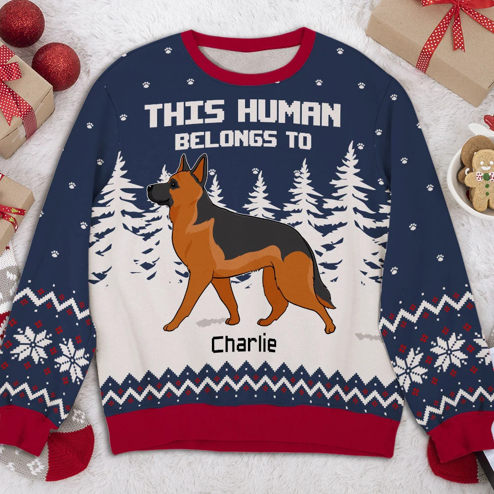 Human Belongs 2 - Personalized Custom All-Over-Print Sweatshirt - Image 2