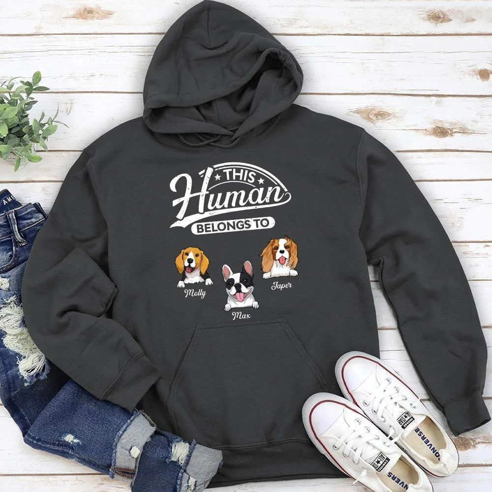 Human Belongs 2 - Personalized Custom Hoodie - Image 3