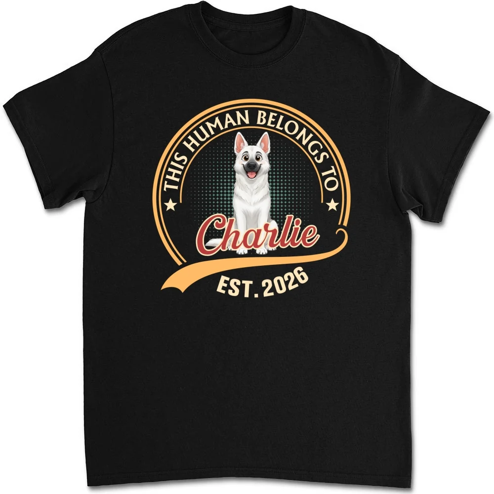 Human Belongs To Storybook Dog - Personalized Custom Unisex T-shirt - Image 6