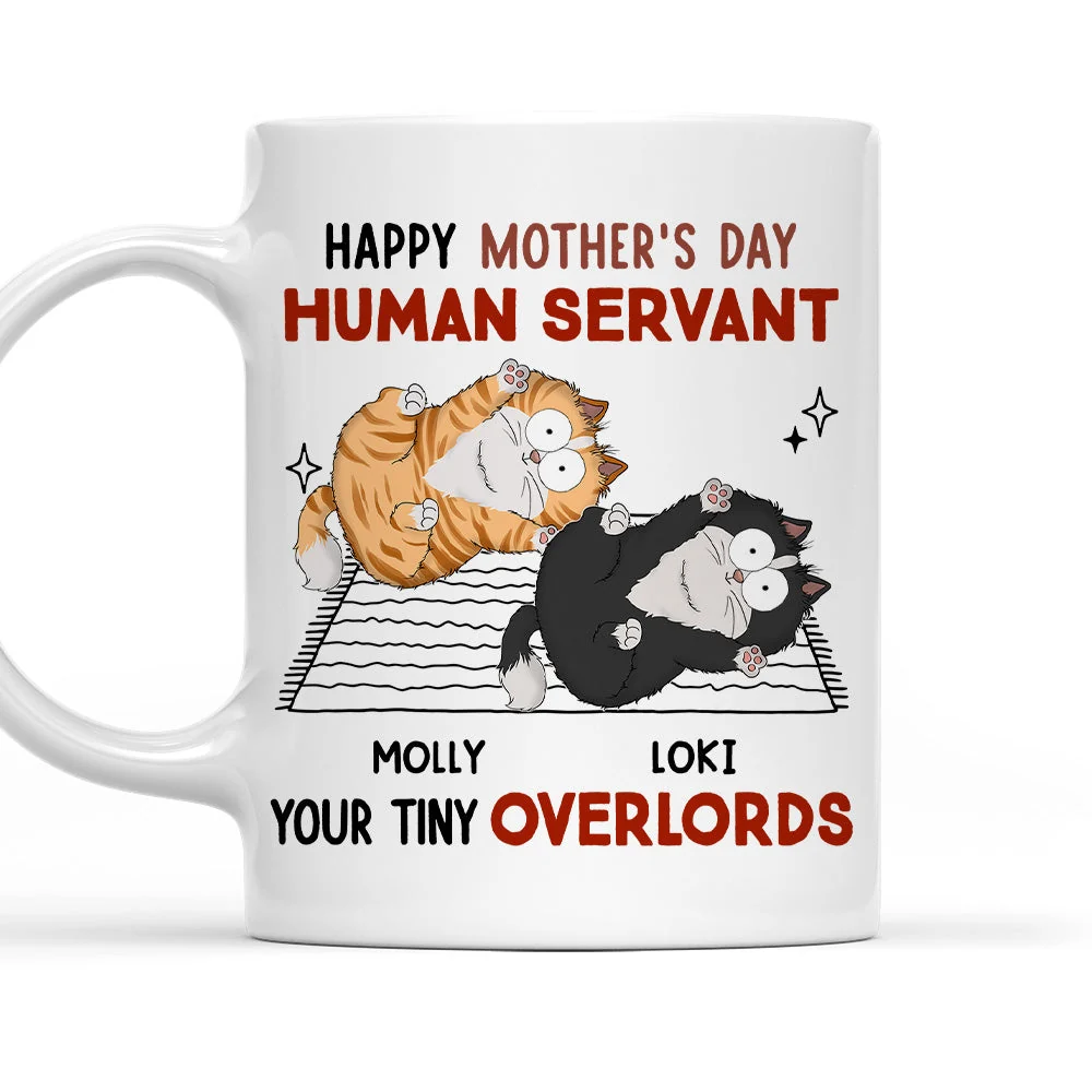 Human Servant Your Tiny Overlords - Personalized Custom Coffee Mug