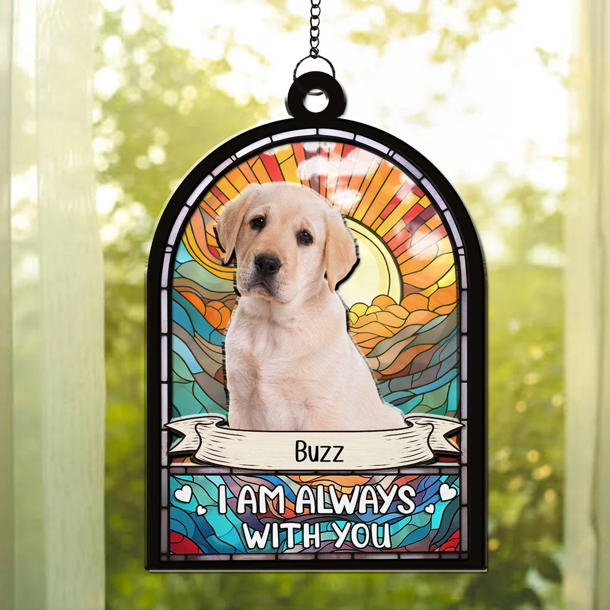 I Am Always With You - Personalized Custom Suncatcher - Image 4
