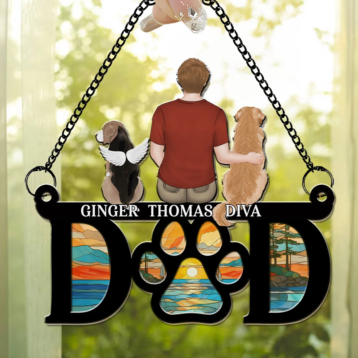 I Am Here For You - Personalized Custom Suncatcher - Image 4