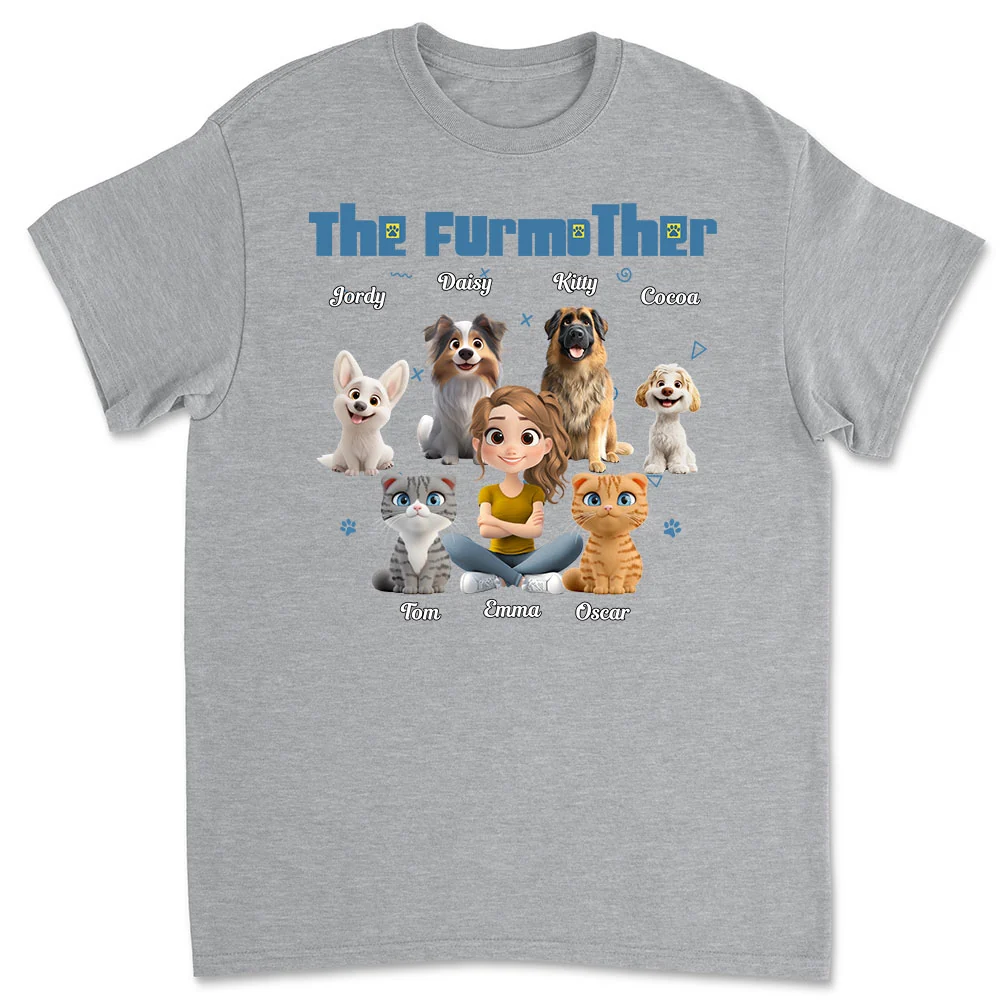 I Am The Furmother - Personalized Custom Unisex T-Shirt - Image 4