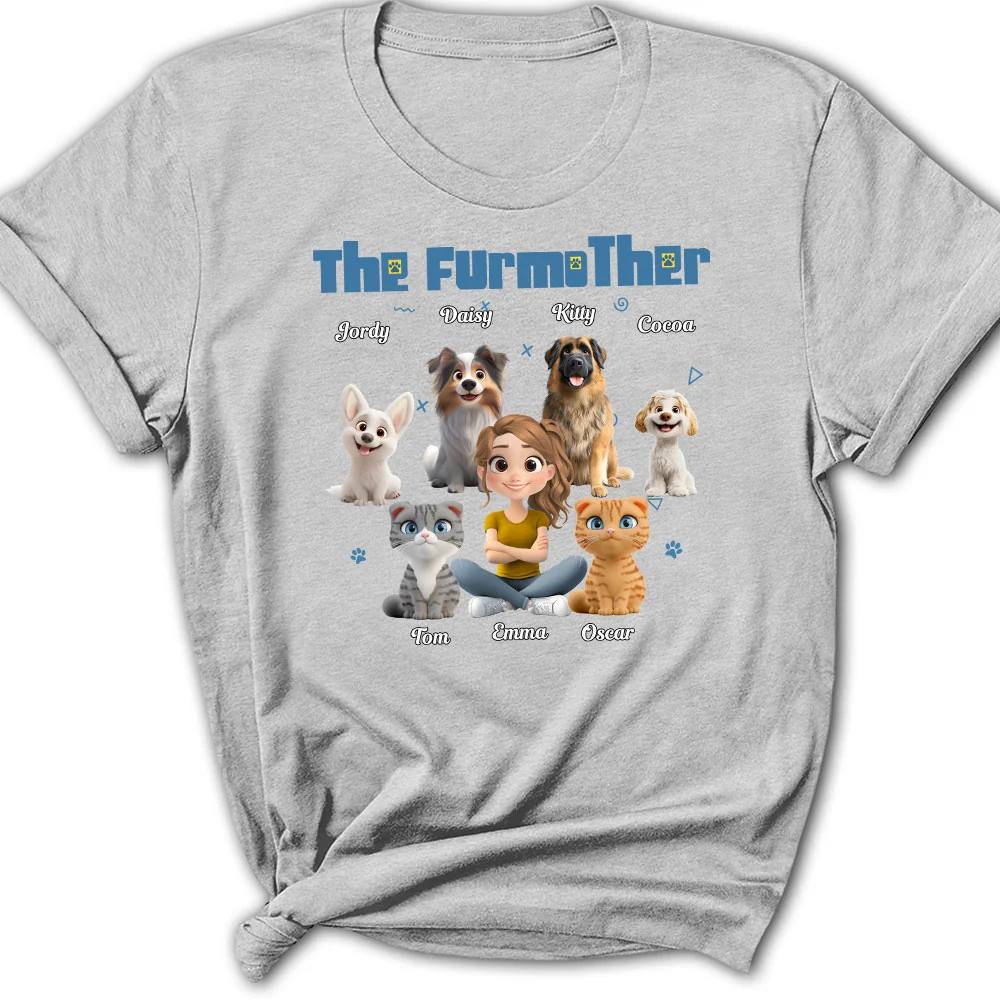 I Am The Furmother - Personalized Custom Women's T-Shirt - Image 2
