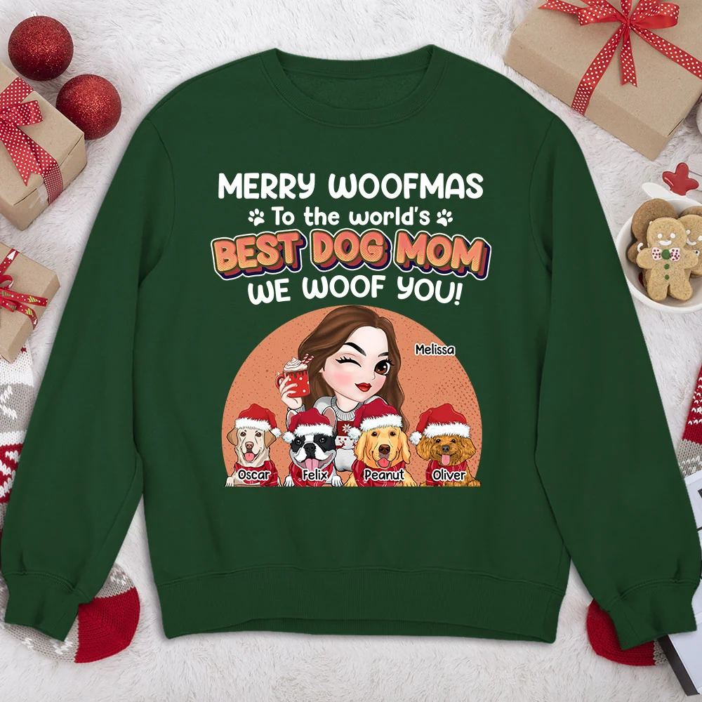 I Have A Best Dog Mom - Personalized Custom Sweatshirt - Image 6