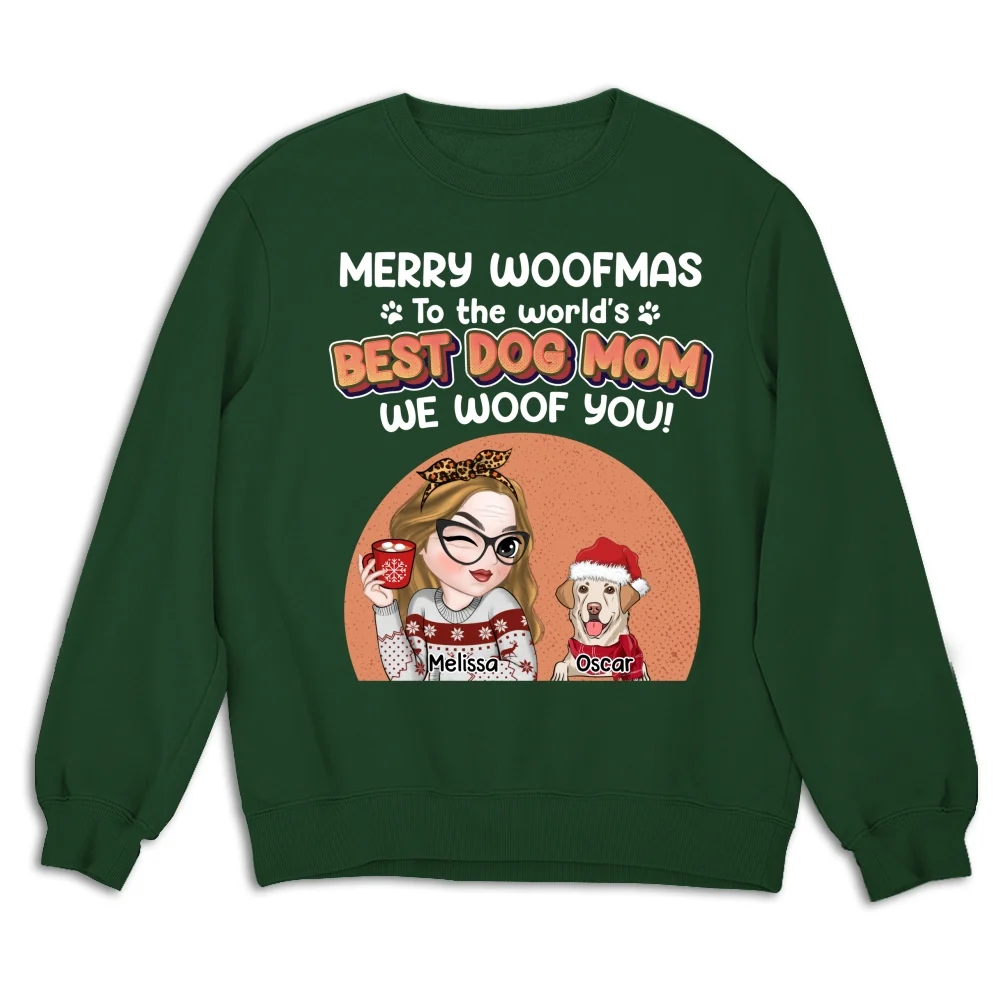 I Have A Best Dog Mom - Personalized Custom Sweatshirt - Image 9