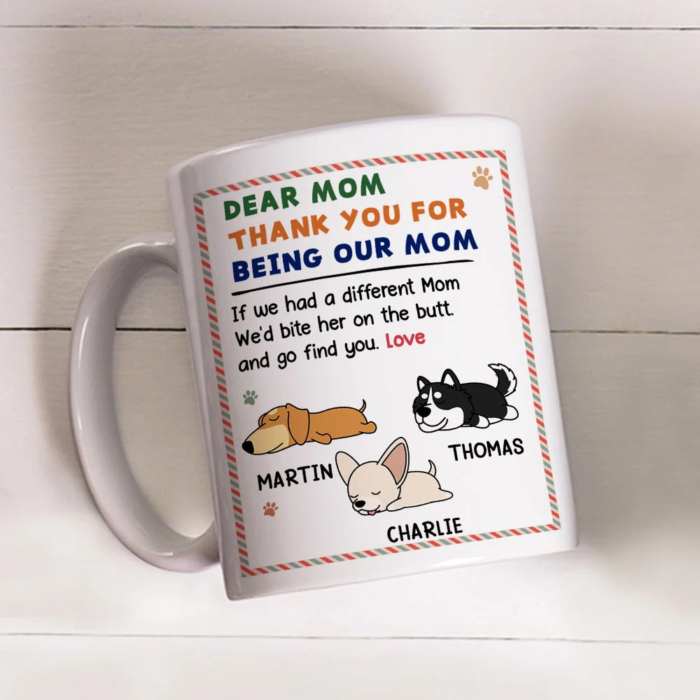 I Just Want My Dog Mom Dad - Personalized Custom Coffee Mug - Image 3