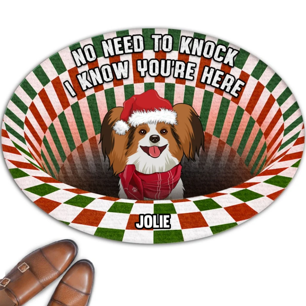I Know You Are Here Version 2 - Personalized Custom Doormat - Image 6