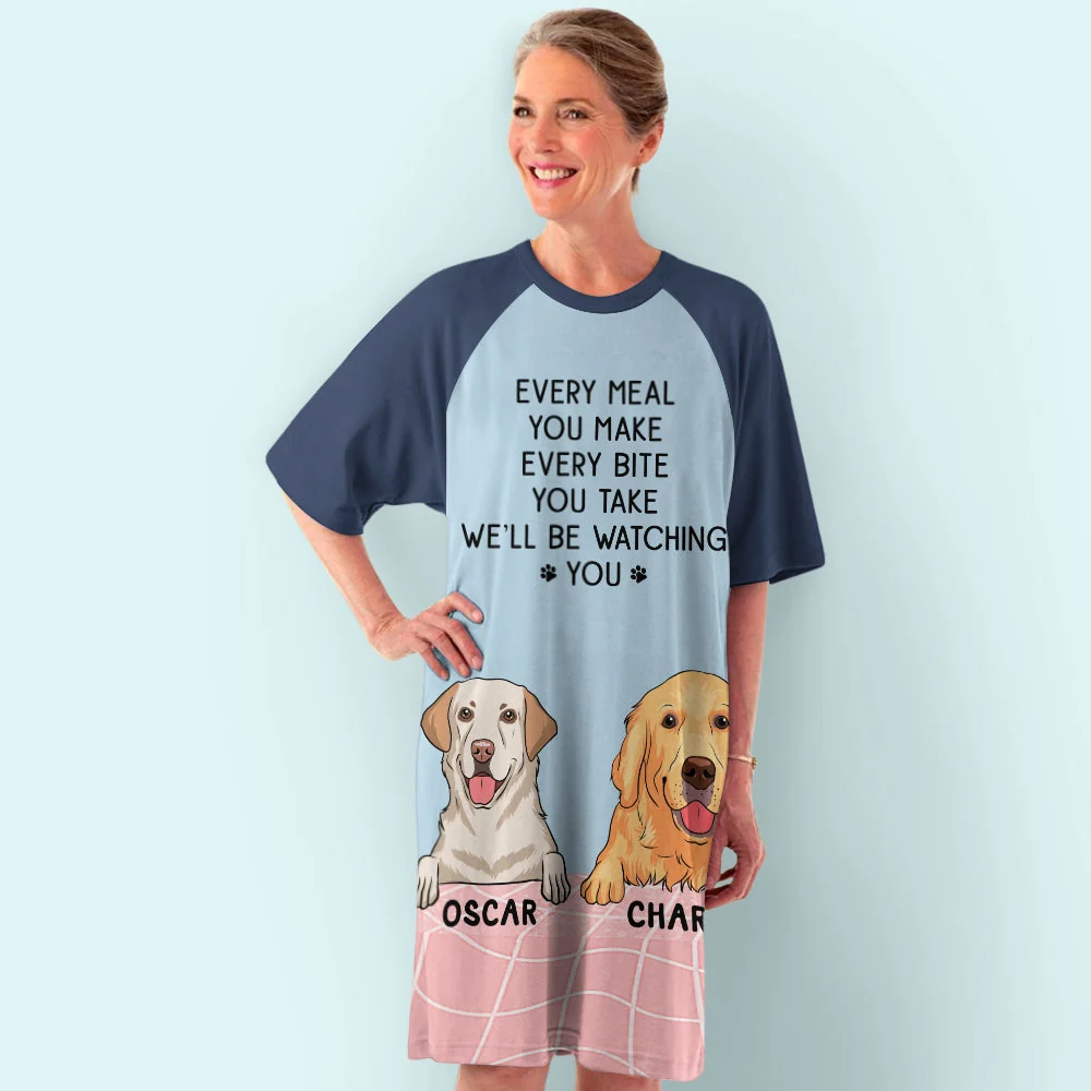 I‘ll Be Watching You - Personalized Custom 3/4 Sleeve Dress - Image 3