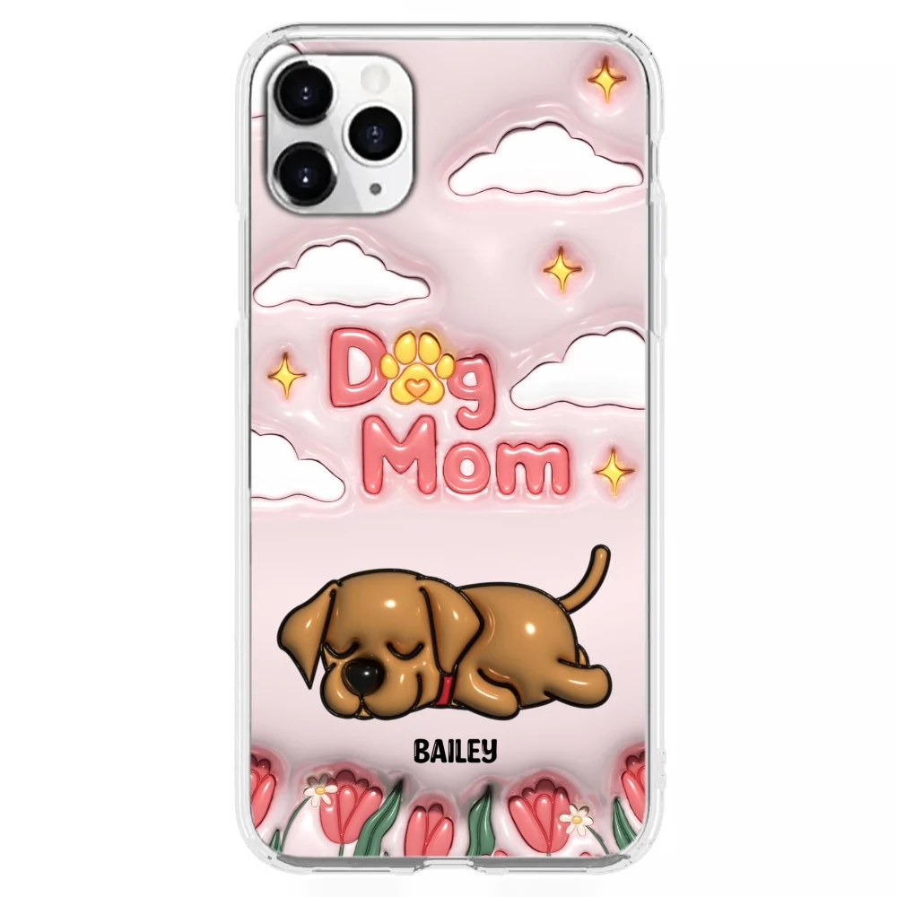 I Love My Dog Mom - Personalized Custom 3D Inflated Effect Phone Case - Image 9