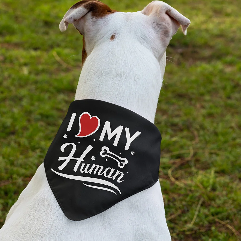I Love My Human - Dog Bandana - Image 4