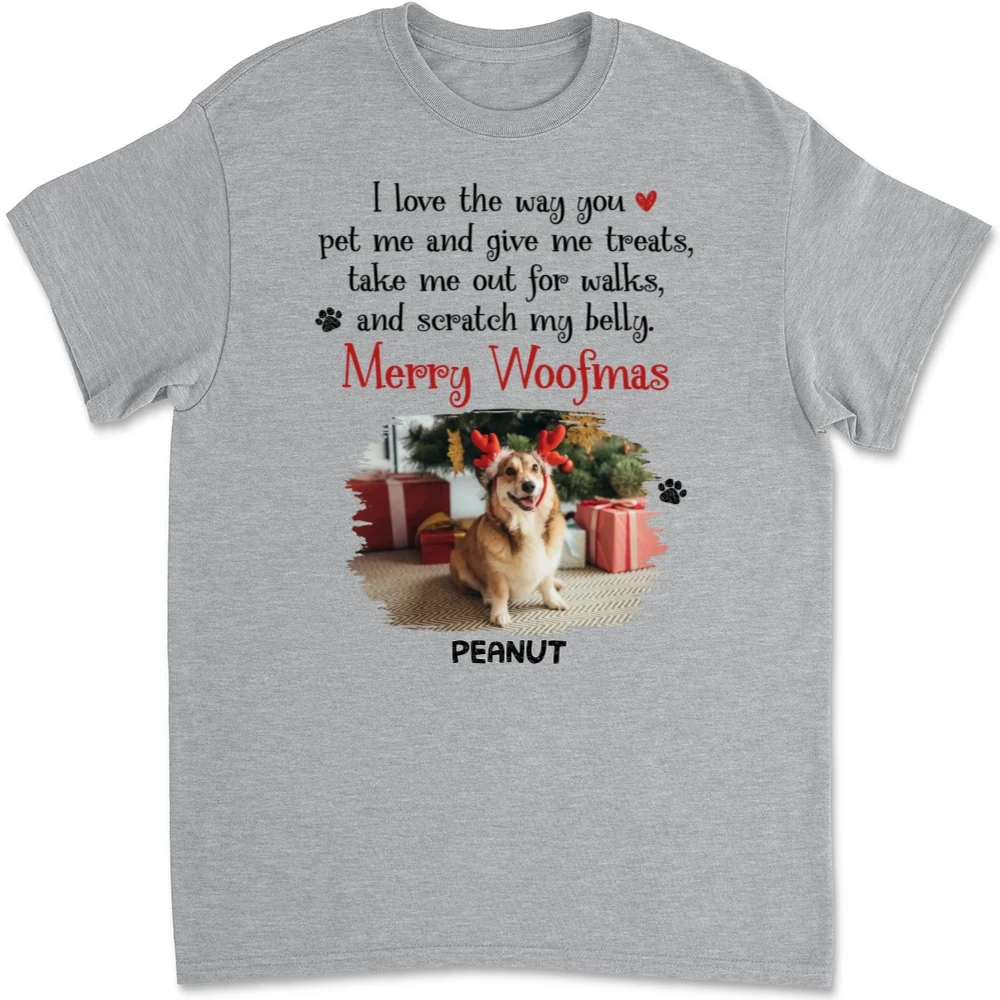 I Love You All The Way Photo - Personalized Custom Unisex T-shirt - Image 3