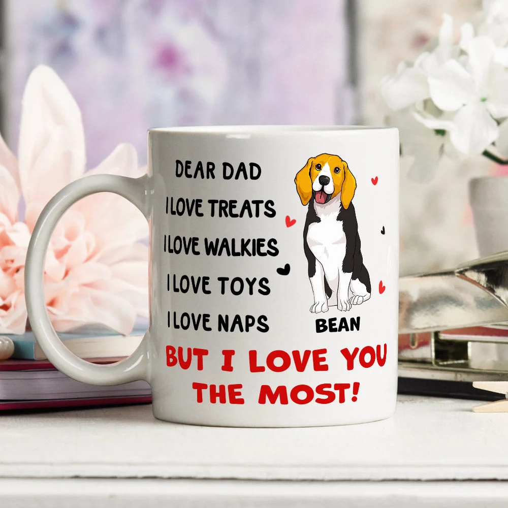 I Love You The Most - Personalized Custom Coffee Mug - Image 2