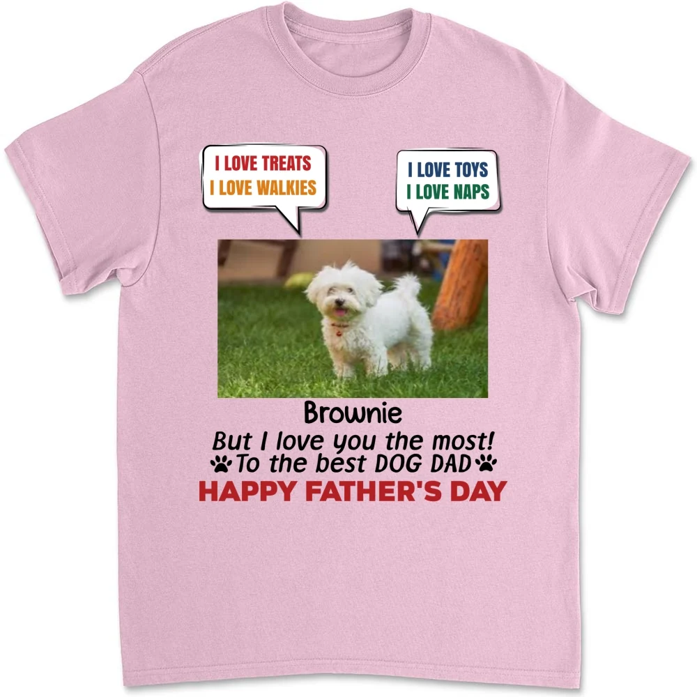 I Love You The Most Photo - Personalized Custom Shirt - Image 6