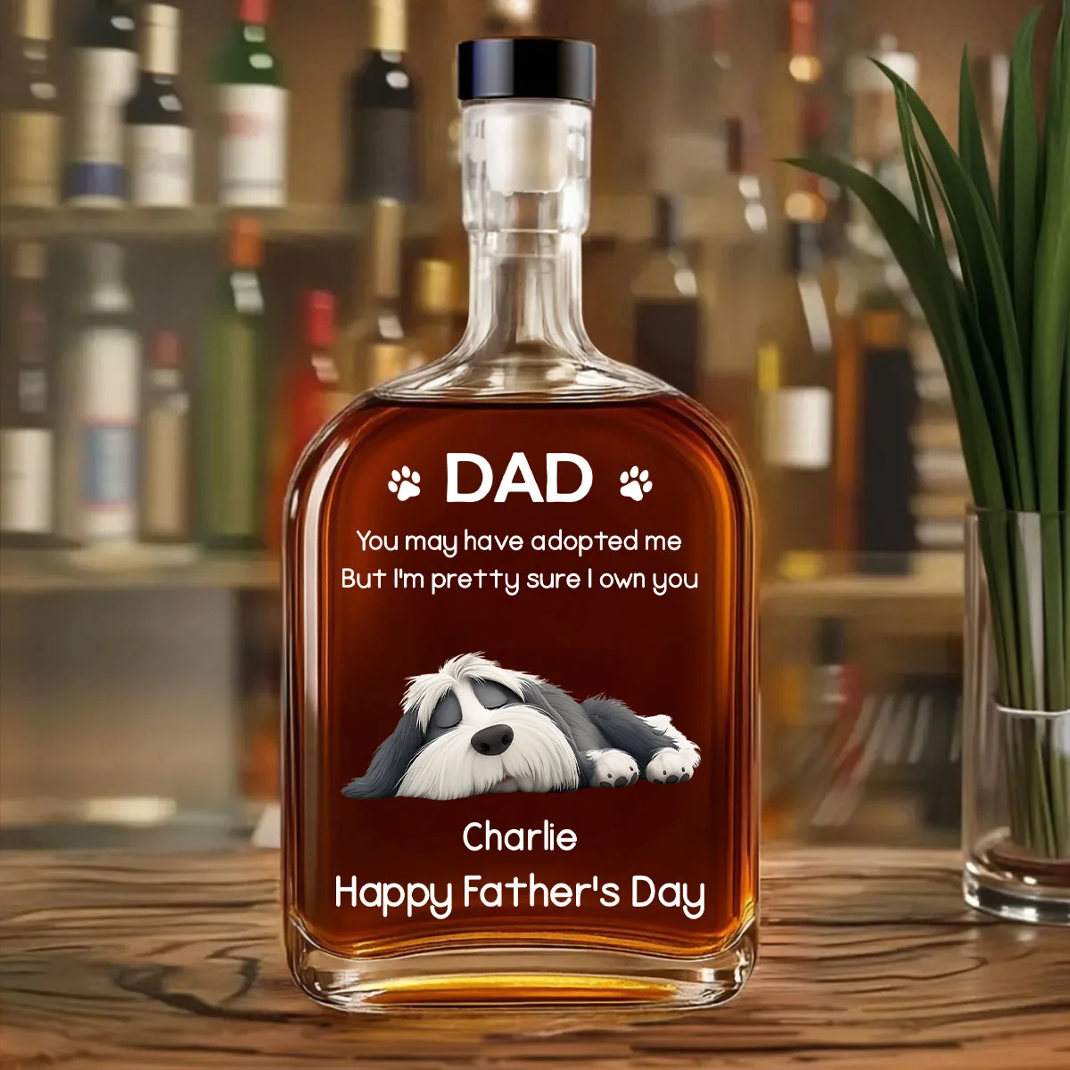 I Own You For Sure - Personalized Custom Spirits Decanter - Image 2
