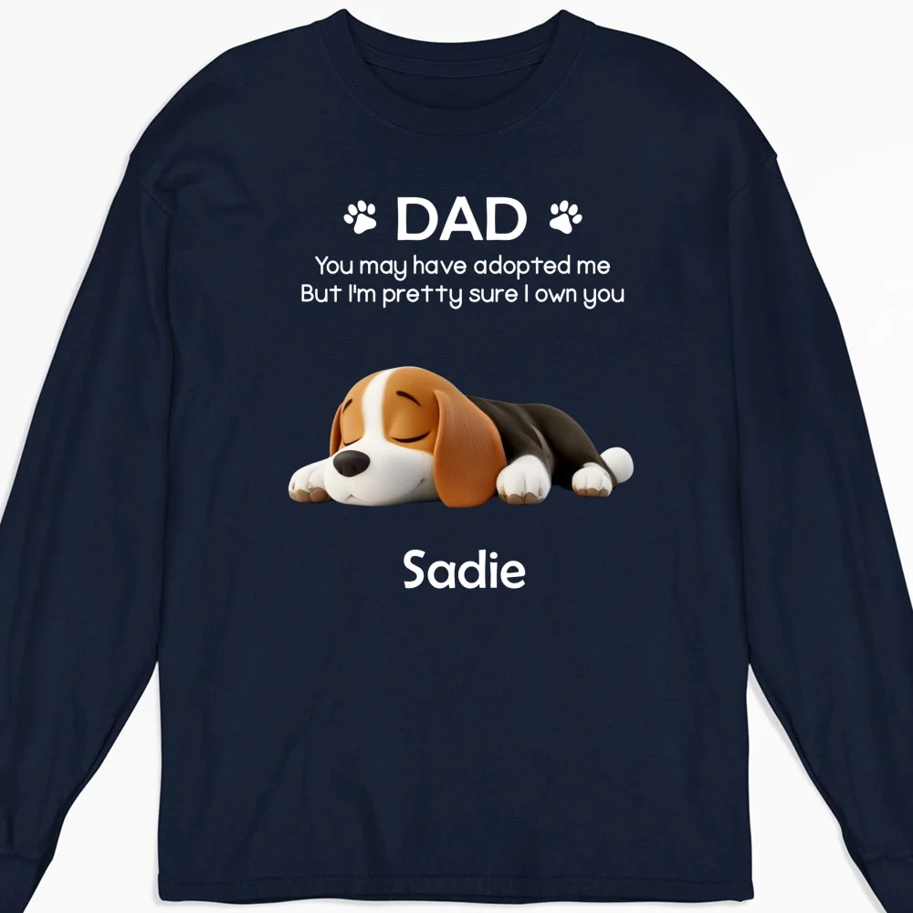 I Own You For Sure Version 2 - Personalized Custom Long Sleeve T-shirt - Image 5