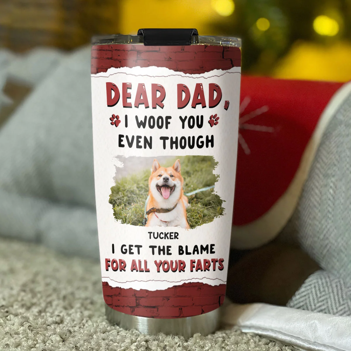 I Still Woof You Photo - Personalized Custom Tumbler - Image 3