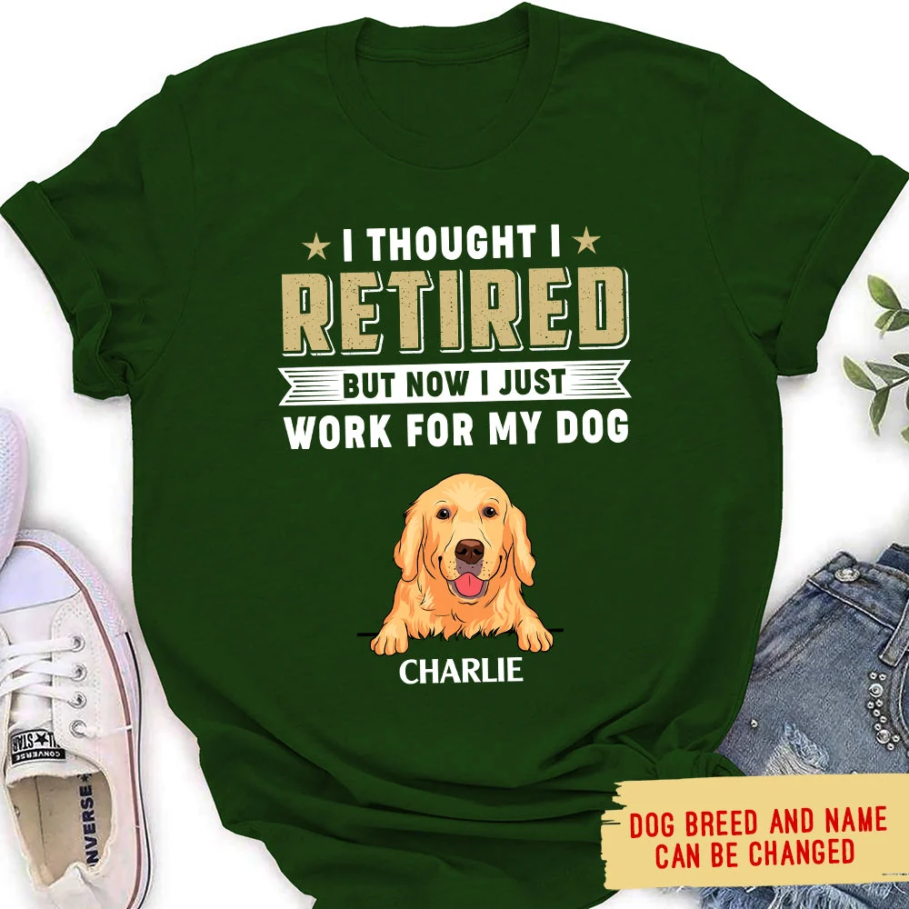 I Thought I Retired - Personalized Custom Women's T-shirt - Image 4