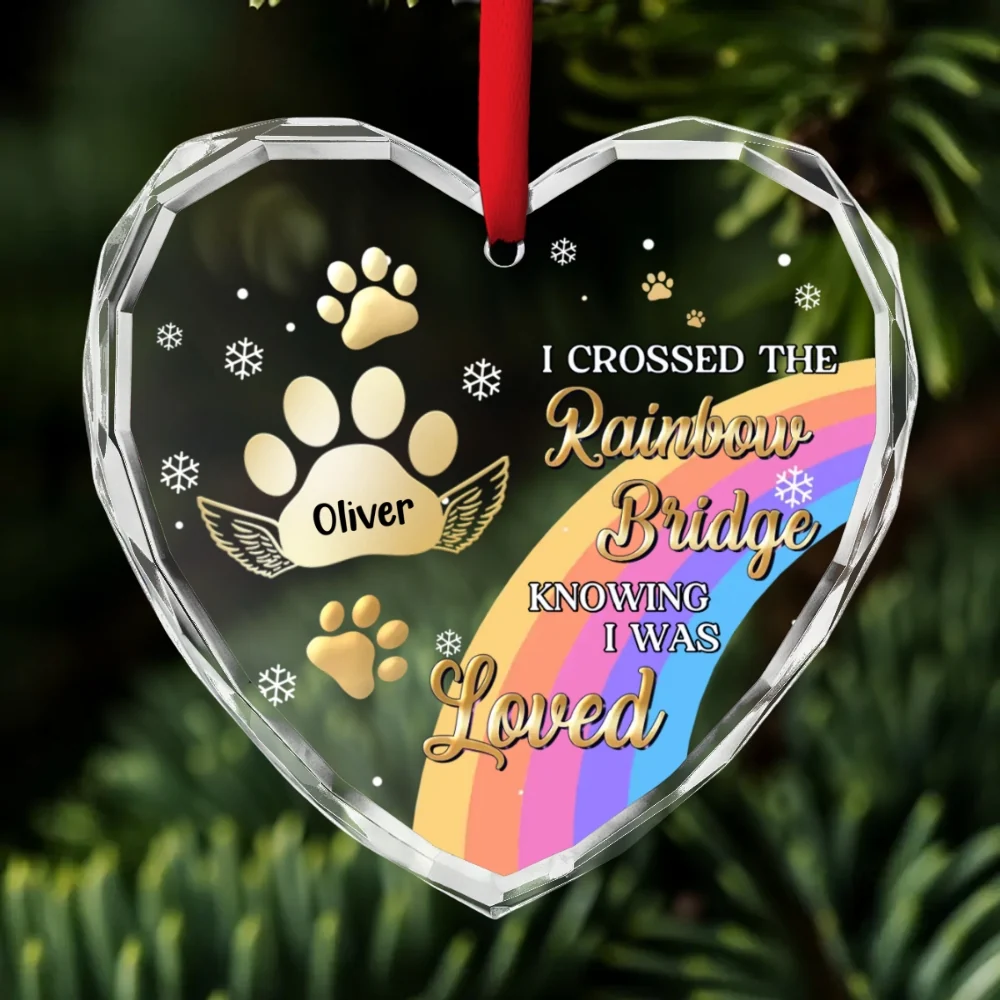 I Was Loved - Personalized Custom Glass Ornament - Image 6