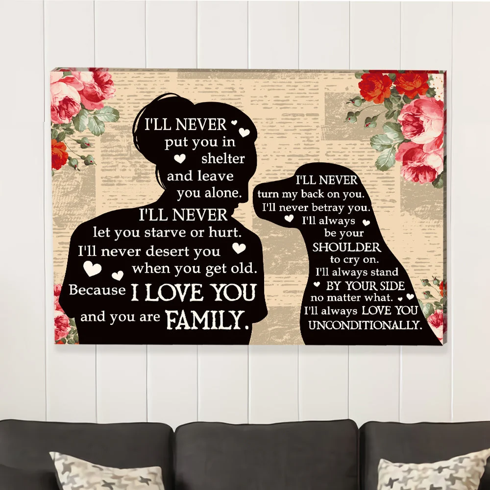 I Will Never 2 - Premium Canvas Print