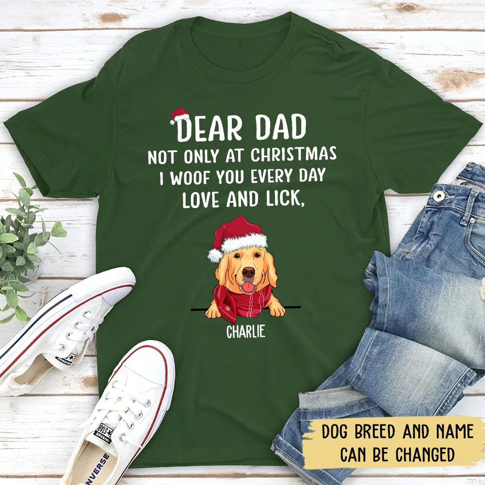 I Woof You Christmas - Personalized Custom Unisex T-shirt - Image 4