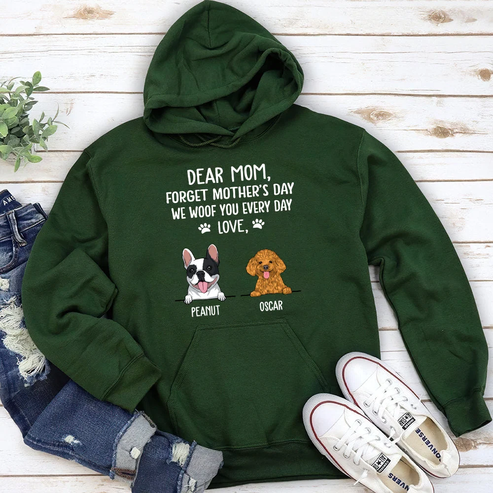 I Woof You Dog Mom - Personalized Custom Hoodie - Image 5