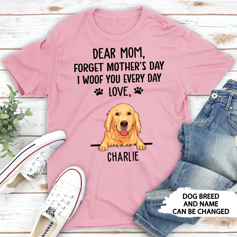 I Woof You Every Day - Personalized Custom Unisex T-shirt - Image 2