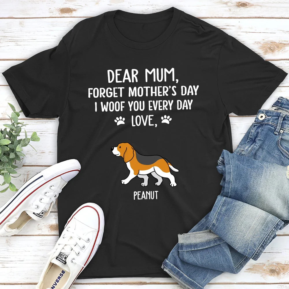 I Woof You Mom - Personalized Custom Unisex T-shirt - Image 2