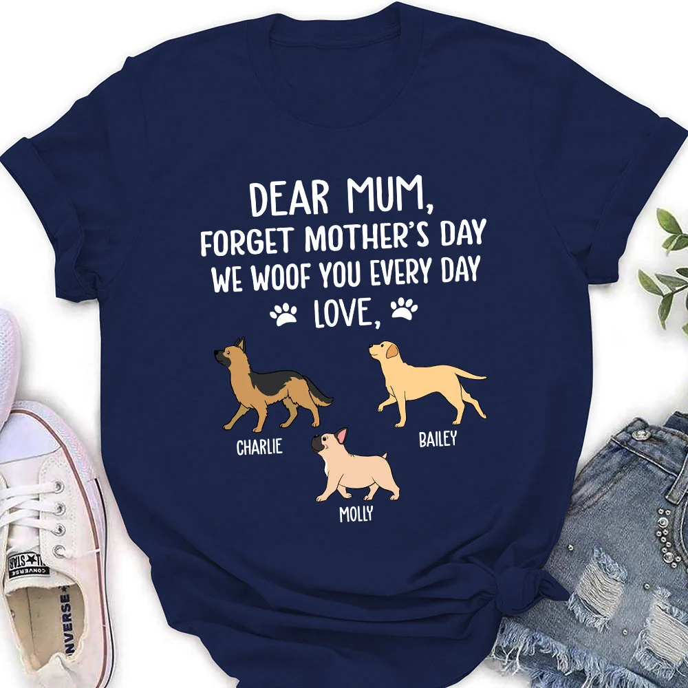 I Woof You Mom - Personalized Custom Women's T-shirt - Image 3