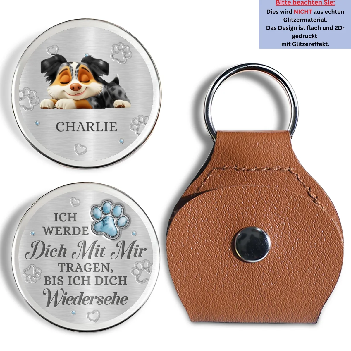 Ich werde dich mit mir tragen - Personalisierter 3D-Effekt Taschenumarmung - Image 6
