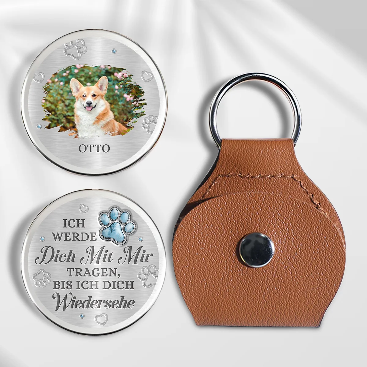 Ich werde dich mit mir tragen photo - Personalisierter 3D-Effekt Taschenumarmung