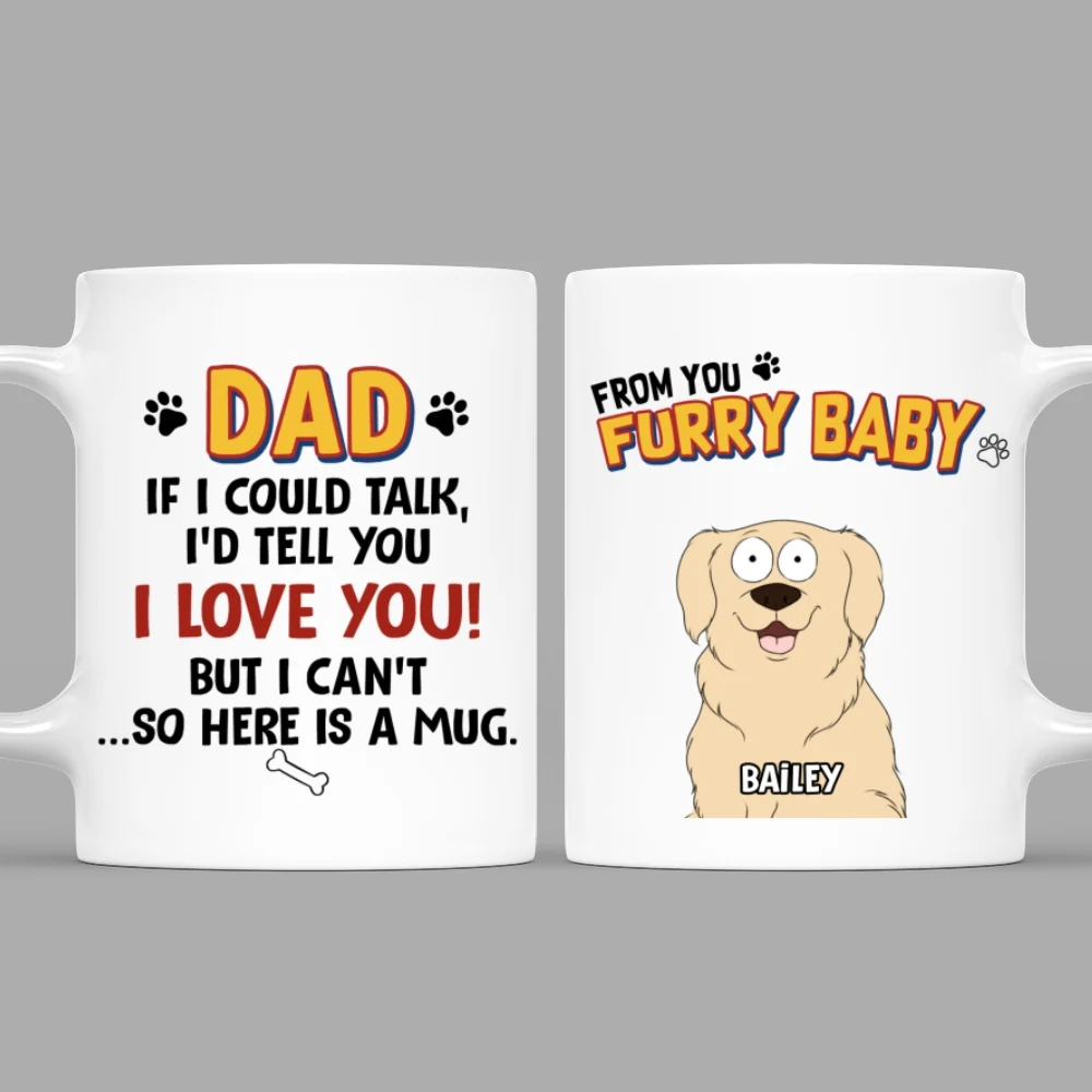 If I Could Talk Version 2 - Personalized Custom Coffee Mug - Image 7