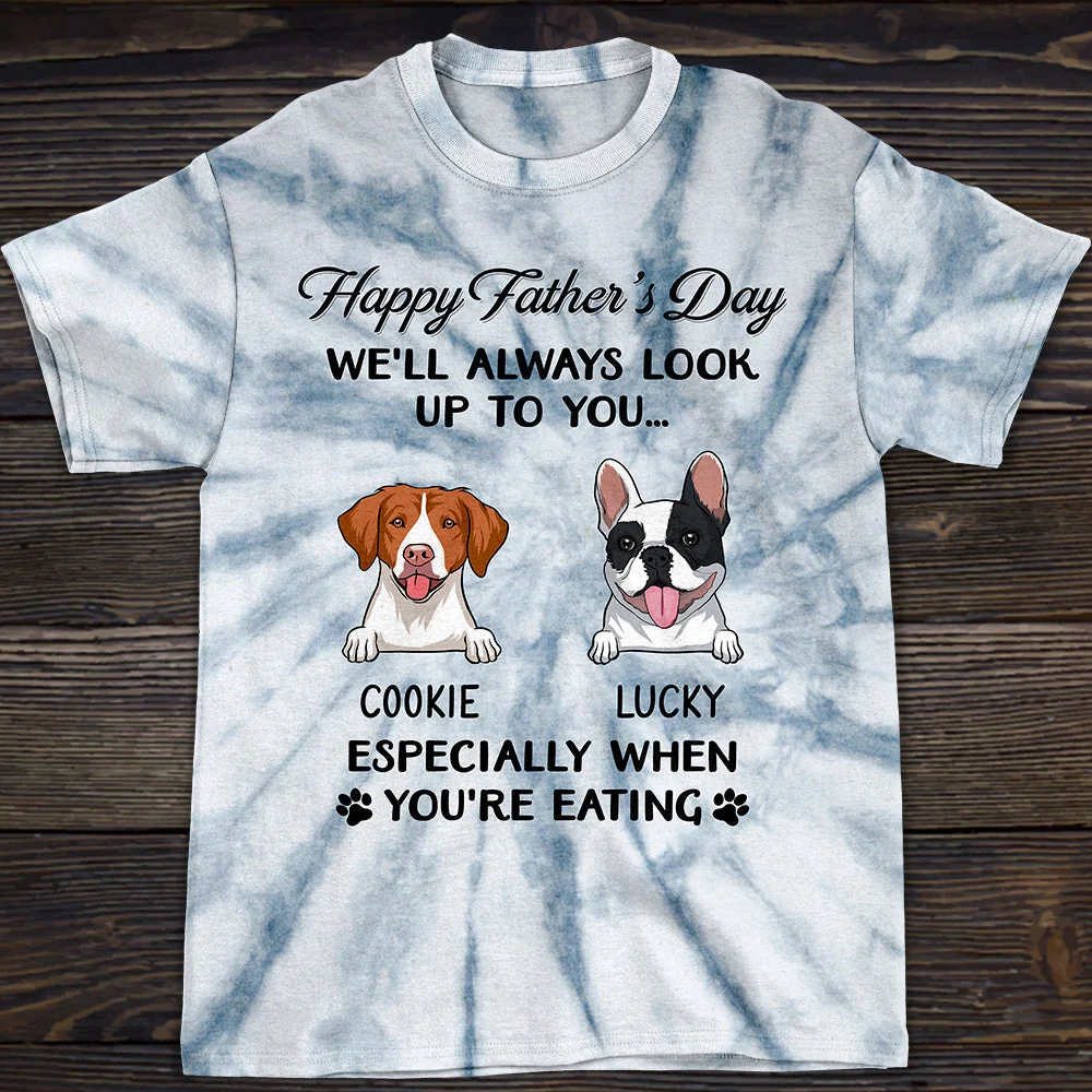I'll Always Look Up To You - Personalized Custom All-over-print T-shirt - Image 3