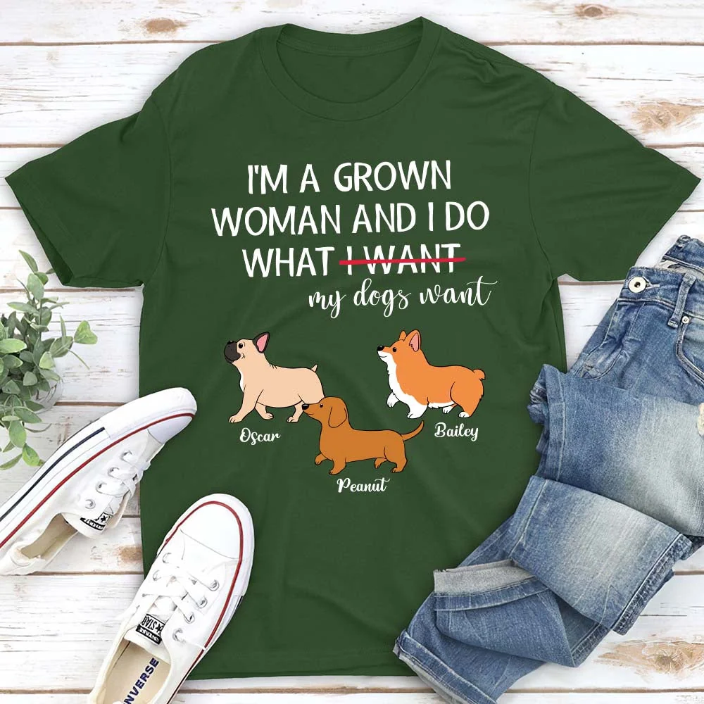 I'm A Grown Woman - Personalized Custom Unisex T-shirt - Image 5