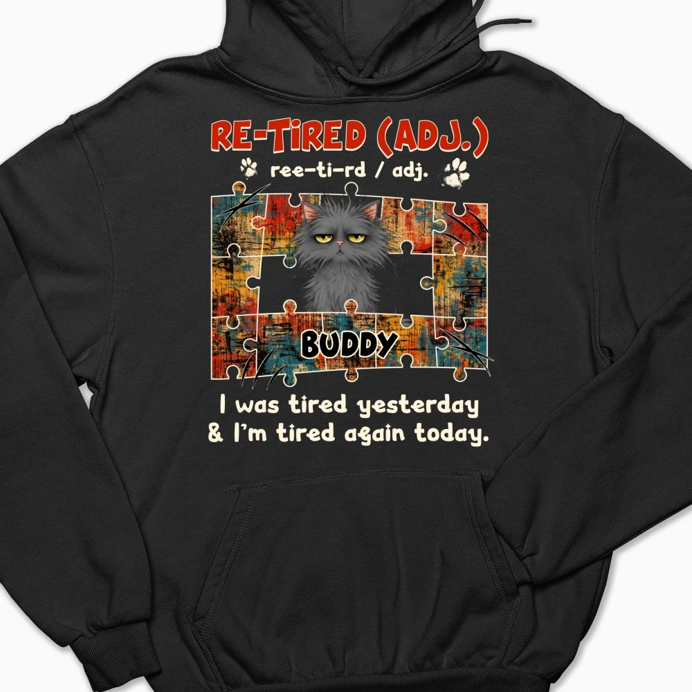 I'm Tired Again Today - Personalized Custom Hoodie - Image 7