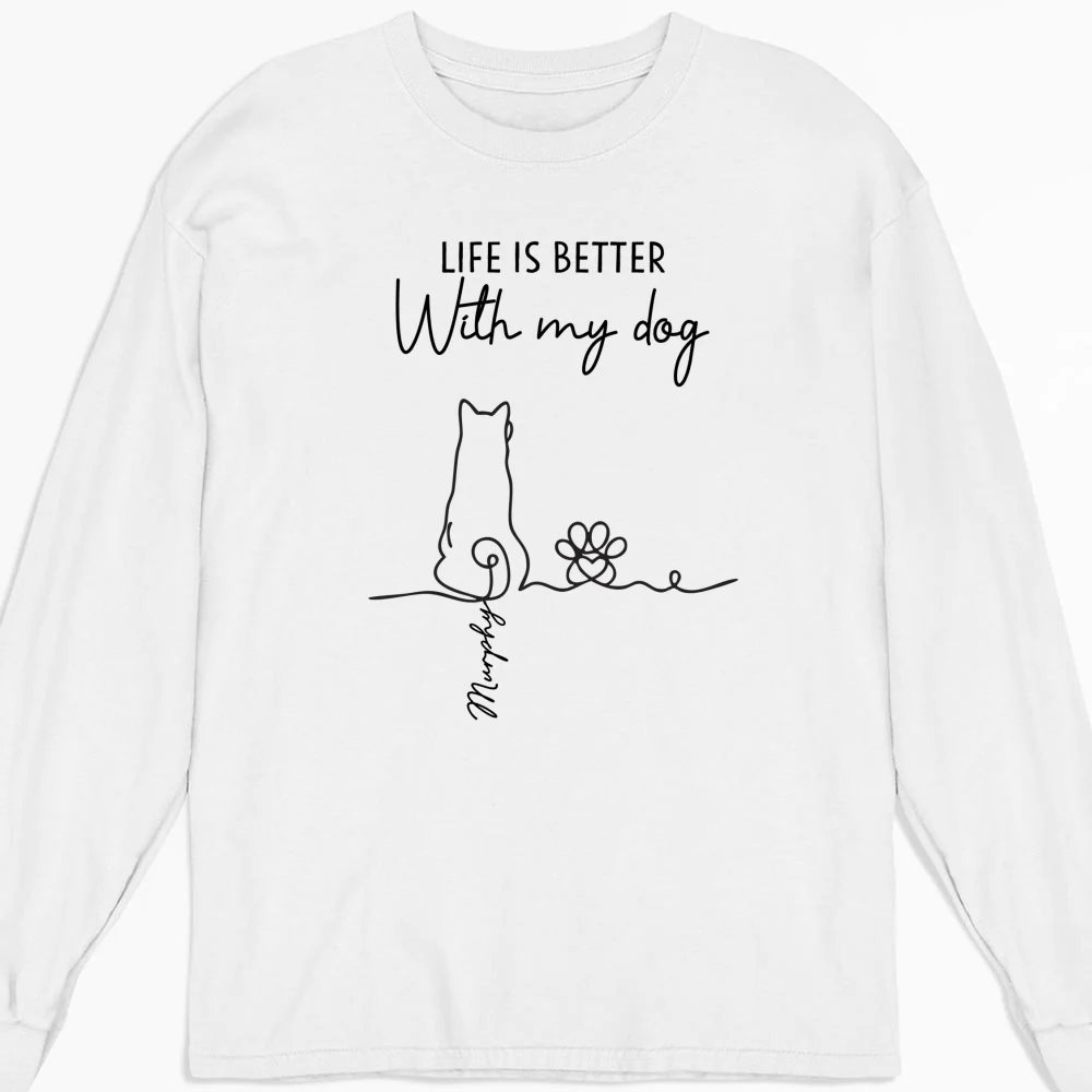 In Dogs We Trust - Personalized Custom Long Sleeve T-shirt - Image 4
