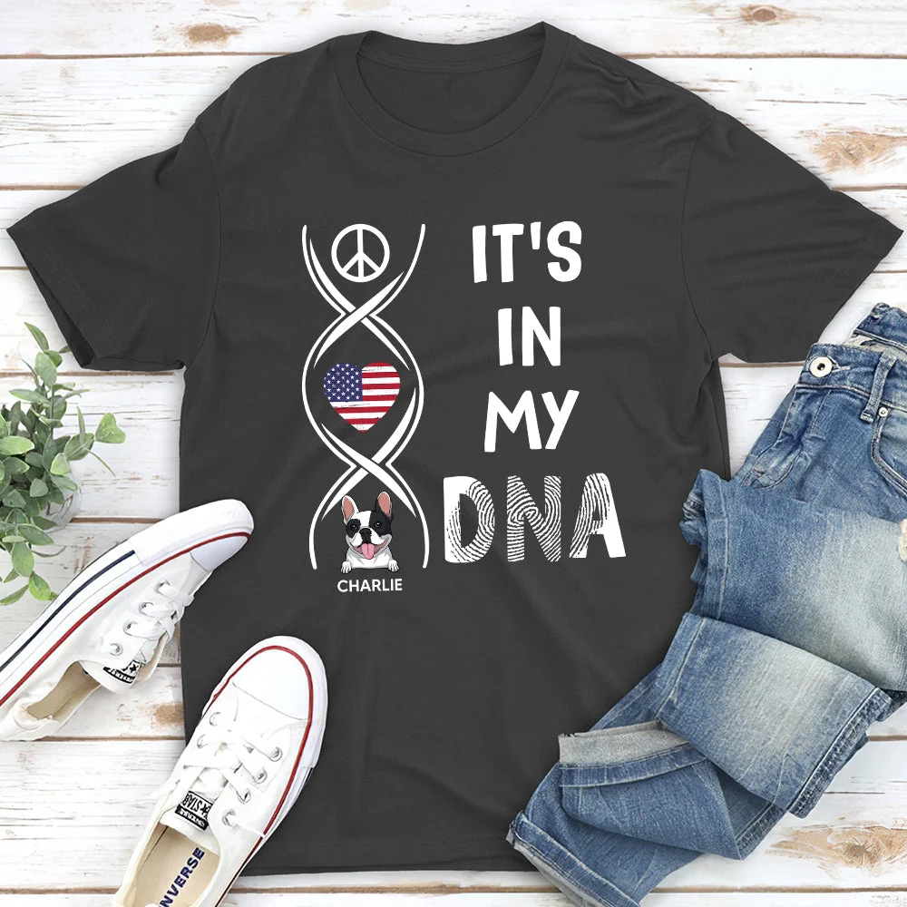 In My DNA Pattern - Personalized Custom Unisex T-shirt - Image 4