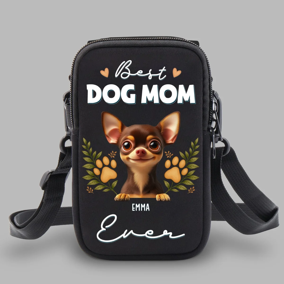 A Dog Person - Personalized Custom Water Bottle Carrier Bag - Image 6
